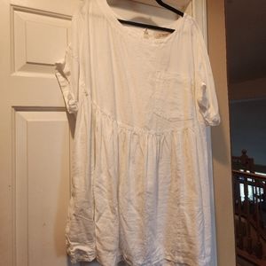 White short sleeve Free People Tunic